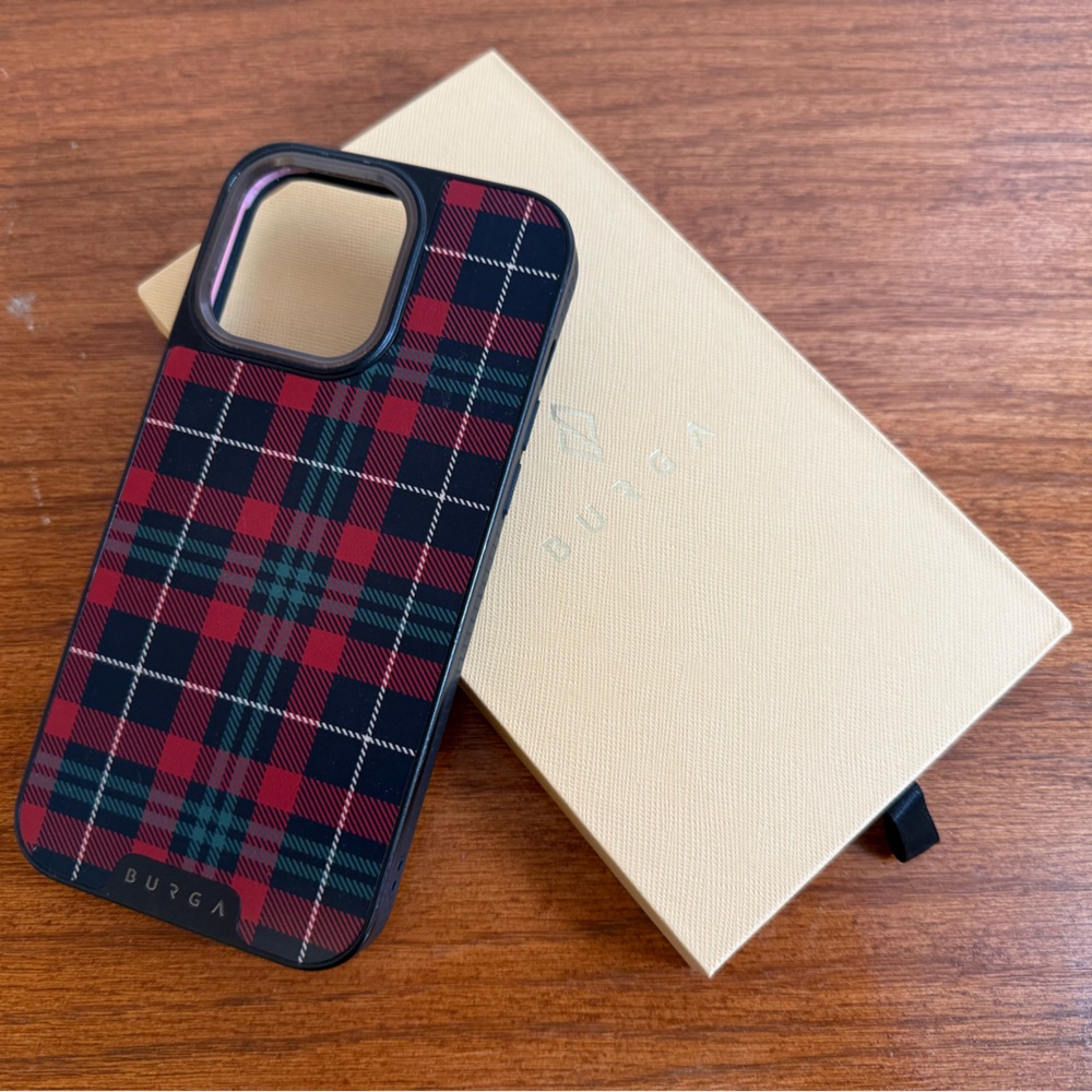 BURGA iPhone 15 pro max plaid phone case Elite